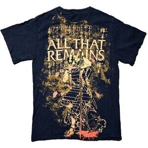 All That Remains Shirt Y2K 2009 Licensed S Black Retro Napalm & Noise Tour